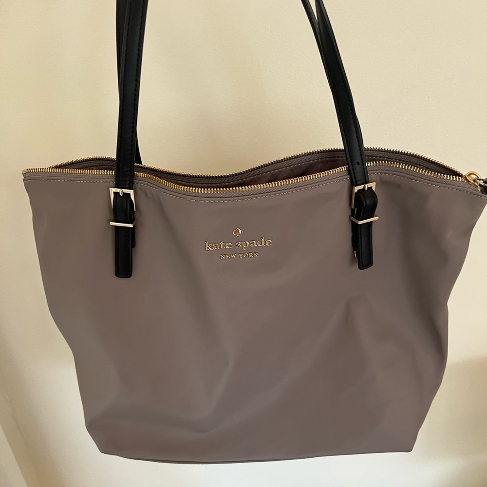 Gray nylon Kate Spade tote